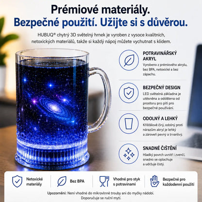HUBUQ® Chytrá svítící akrylová sklenice