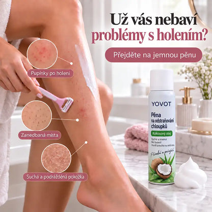 Yovot® depilačná pena v spreji – kokosový olej pre hladkú pokožku celého tela