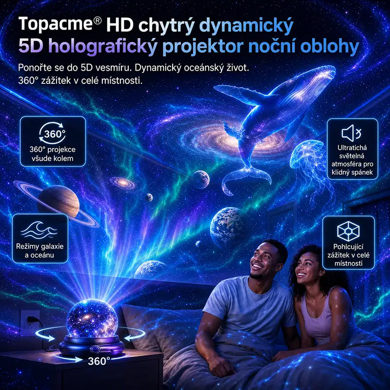 Topacme® 5D Hvězdný Projektor