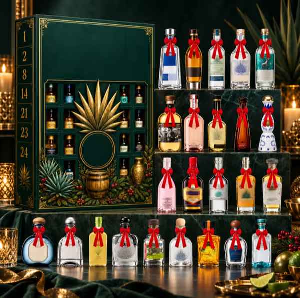 24denní adventní překvapivý box s mini lahvičkami tequily