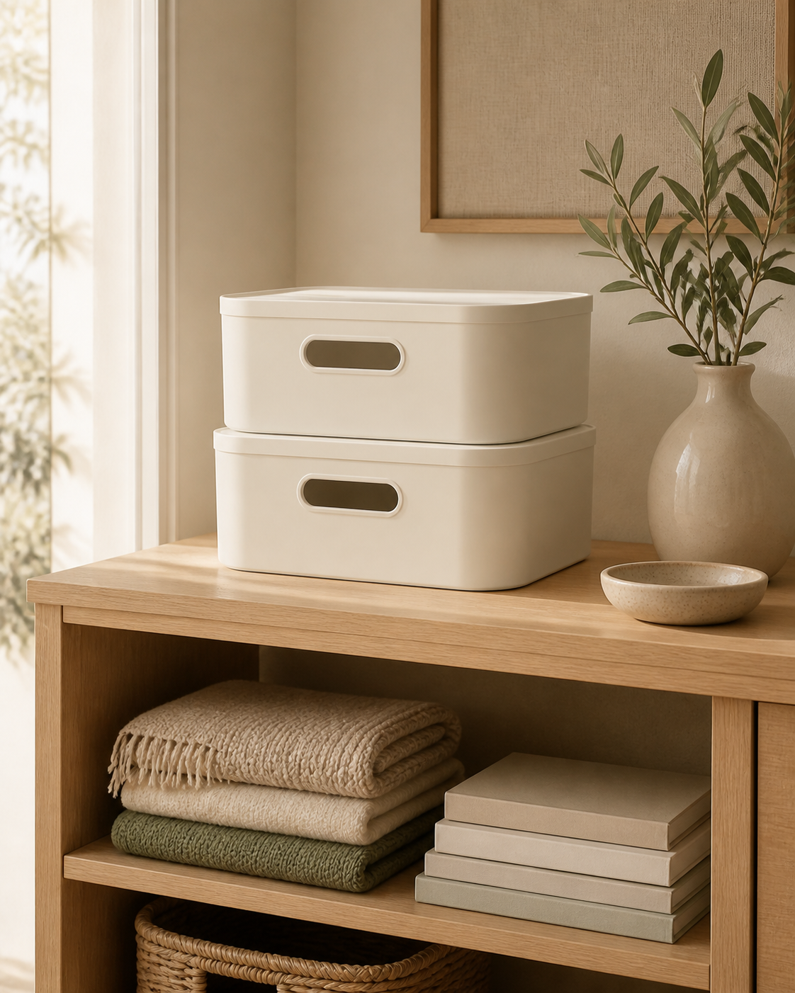 Karseno Sculpted Stack Storage Box